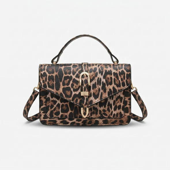 شنطة جلد بتصميم Leopard لإطلالة مميزة