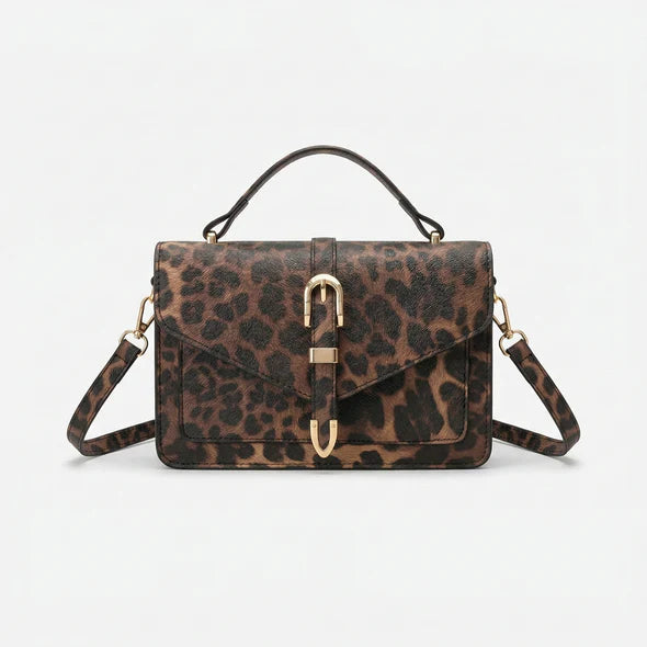 شنطة جلد بتصميم Leopard لإطلالة مميزة