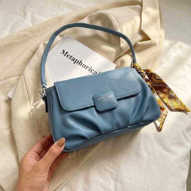 Elegant White Shoulder Bag — David Jones Paris