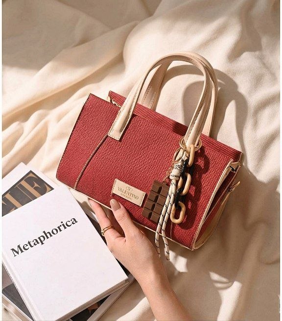 Structured Red Tote Bag — Valentino